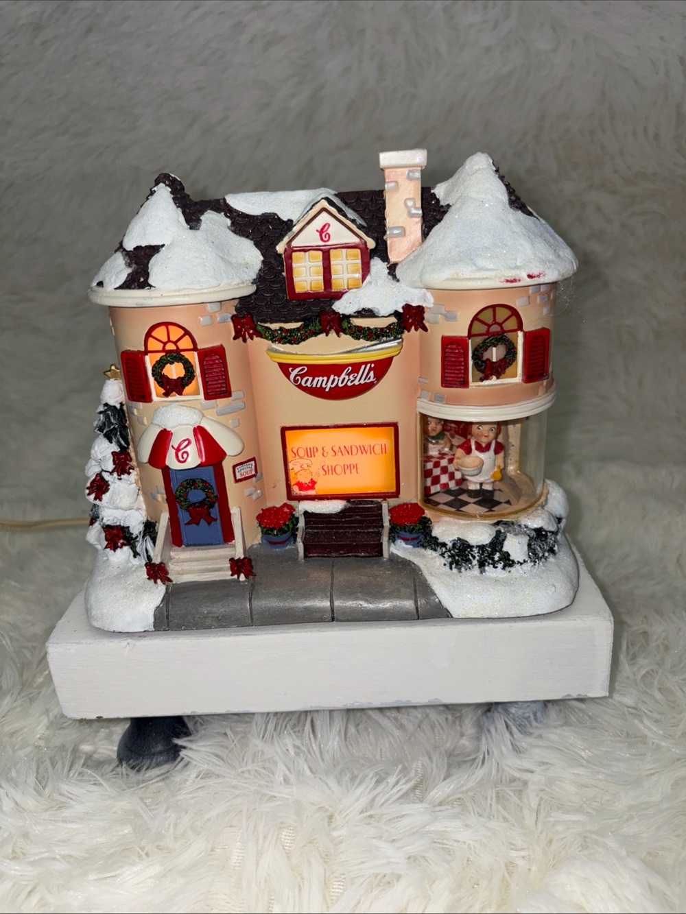 Hawthorne Village Campbells Christmas Soup & Sandwich Shoppe 2004 With Light